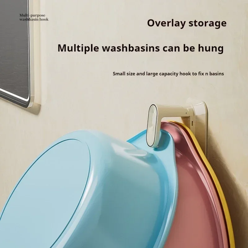 Bathroom Accessories Basin Hook Bathroom Hanging Basin Storage Rack
