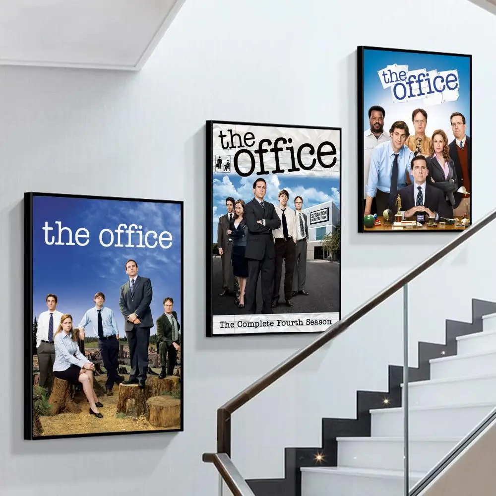 

T-the o-office show Poster Self-adhesive Art Poster Retro Kraft Paper Sticker DIY Room Bar Cafe Vintage Decorative Painting