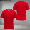 New Men Fitness Short Sleeve Men's Solid Color Printed Tennis Clothing Breathable Head Badminton Sports Clothing Golf Clothing 5