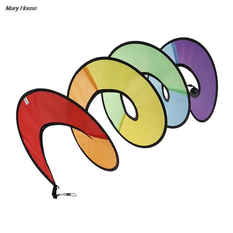 Colorful Hot Rainbow Spiral Windmill Tent Wind Spinner Garden Home Decorations wind spinner toys