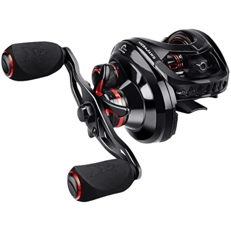 

KastKing MegaJaws Baitcasting Fishing Reel, New AutoMag Dual Braking System Baitcaster Fishing Reel, Only 6.7oz