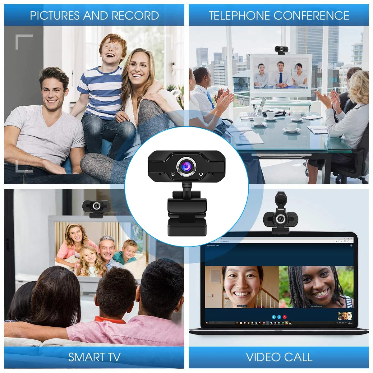 PEGATAH U6 Webcam 1080p full hd for pc computer laptop usb webcamera with microphone for Video Calling Conference Work Live pc webcam,pc web camera,computer camera