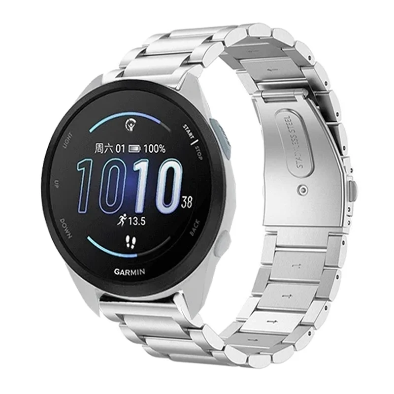 Metal Band For Garmin Forerunner 165 Smart Watch Strap Stainless