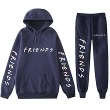 

Friends Anime Clothes Hoodie Sweatpants Suit Sweater Pants Two Piece Men Women Sportswear Tracksuit Set Outfits