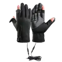 USB Heated Electric Gloves Full Finger Workout Gloves Winter Touchscreen Gloves Winter Windproof Waterproof Warm Gloves 2