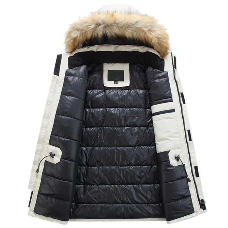 Parka coat parkas coat Men Thick Casual Turn Down Collar Mens Winter Jackets Parkas Coats Mens Winter Coats Fashion Hooded Parkas Warm Jackets