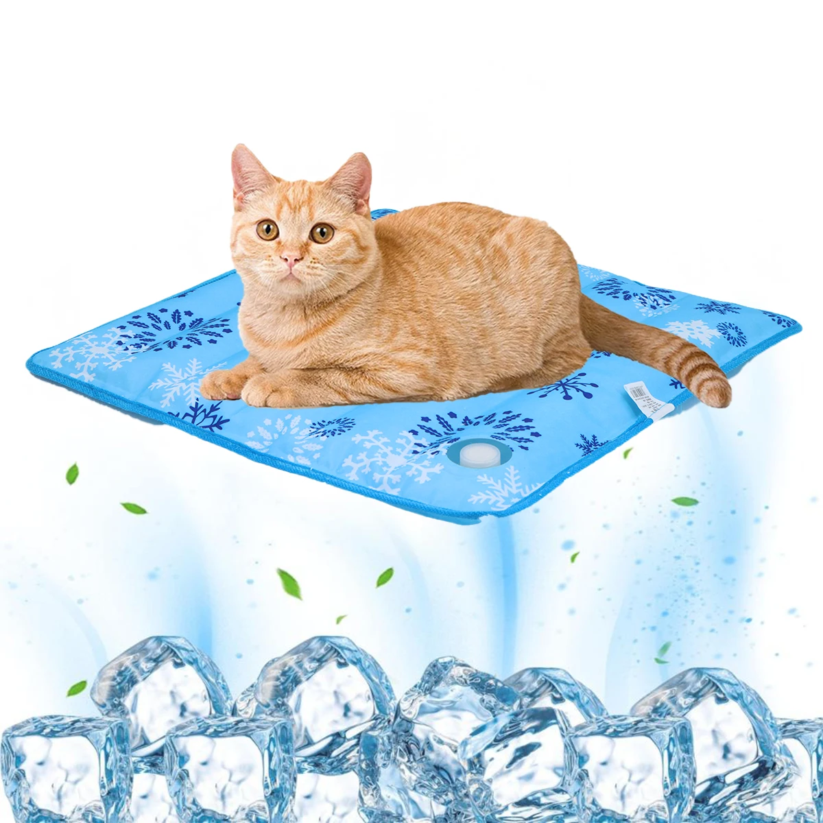 Cat Cooling Mat Water Injection Dog Mat Durable Leakproof Ice Pad Keep Puppy Dogs Cats Cool Summer Outdoor Indoor for All Pets 1