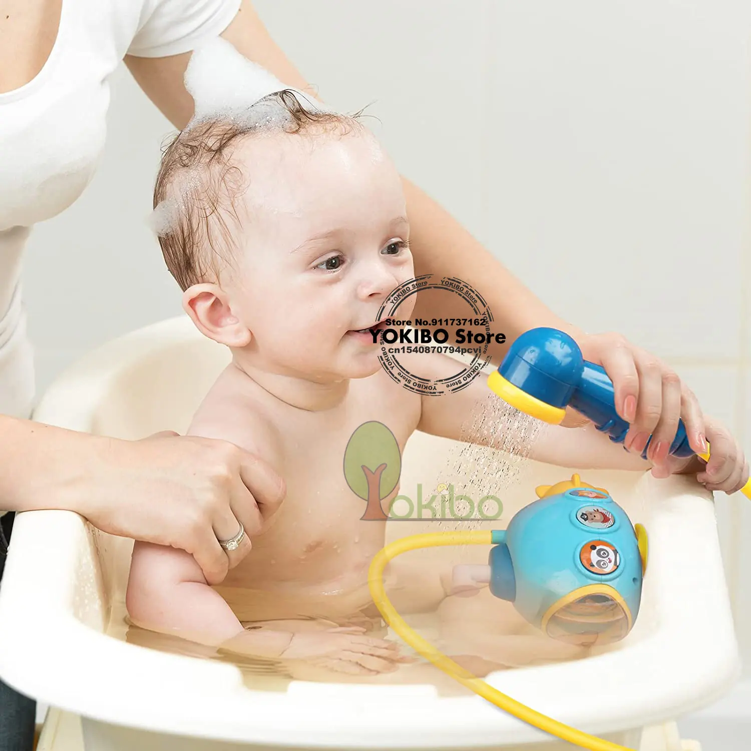 Jouet Bain Bébé - Jeux de Bain pour Enfant 1 2 3 4 5 Ans avec Animaux Jouets  Ventouse Jouet Piscine Jeu Bain Bebe pour Filles Garçons