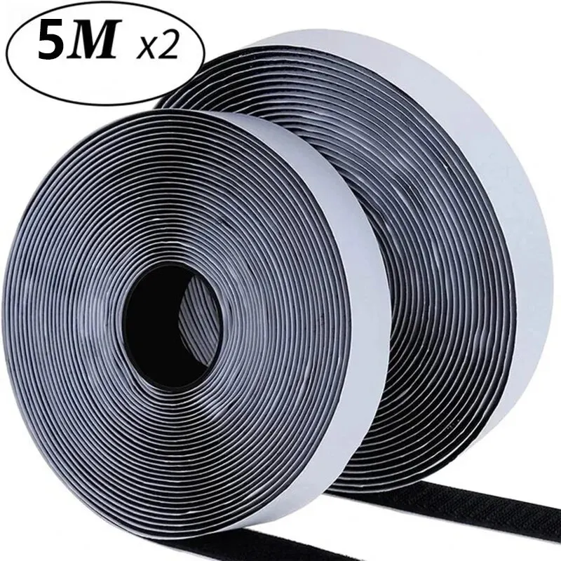 Extra Strong Self-Adhesive Hook & Loop Tape, 20mm Width, 5 Meters