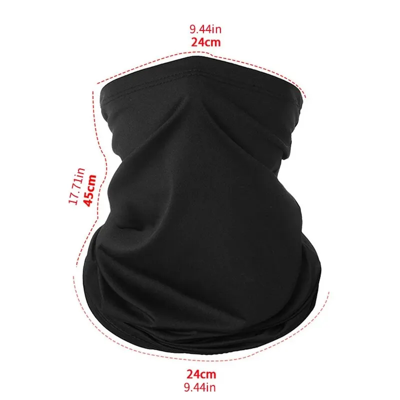 Ice Silk Face Mask Summer Sun Protection Breathable Cycling Face Mask Outdoor Sports Bandana Men Women Motorcycle Neck Wrap Mask