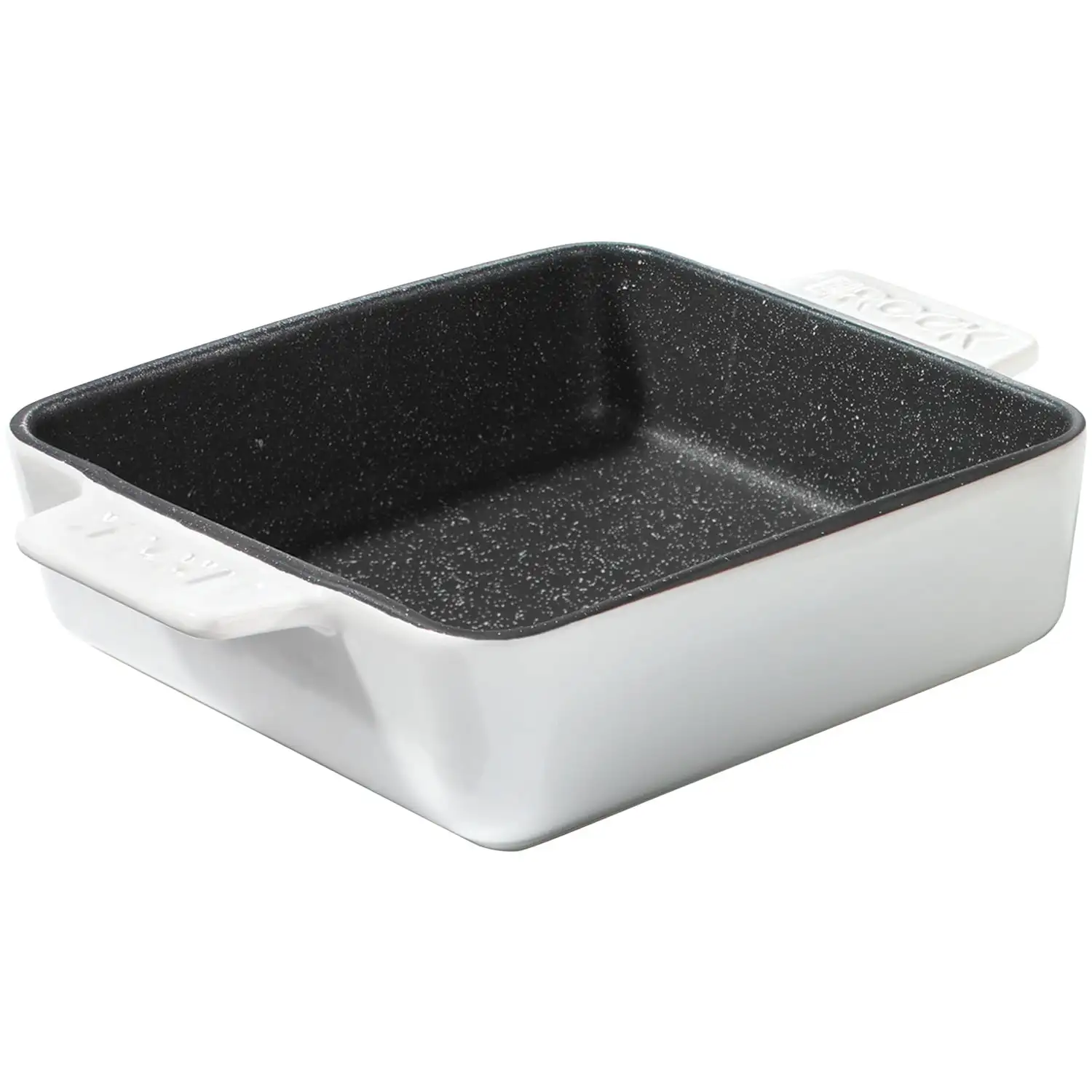 

Starfrit The Rock 9x9" Ceramic Ovenware Dishwasher Safe Oven Safe White Ceramic