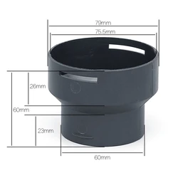 Versatile Air Vent Ducting Connector: Y, T, L, Elbow Pipe (75mm to 60mm)