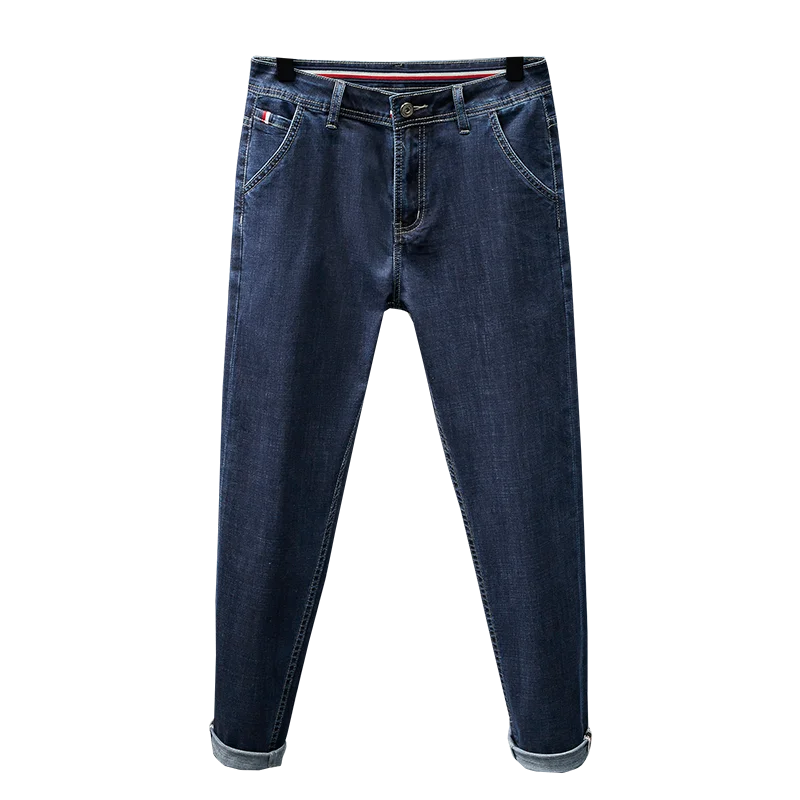 Oversized jeans for men with loose fit and straight fit, trendy and simple casual, washed and versatile, plus fat pants