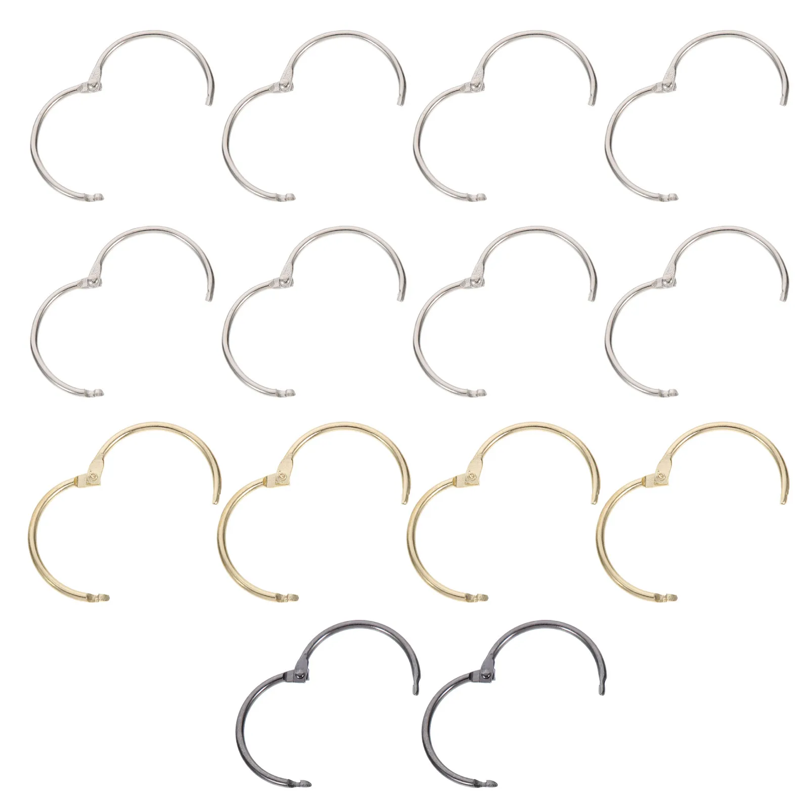 14Pcs 루스 리프 바인더 링 금속 30Mm 강력한 노트북 바인더 액세서리 사무실 학교 용품 금속 링