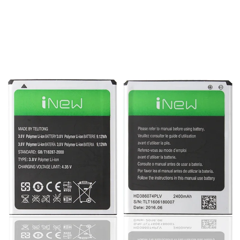 

100% Оригинальный резервный аккумулятор Inew V8 2400 мАч для Inew V8 Smart мобильный телефон + номер отслеживания + фотография