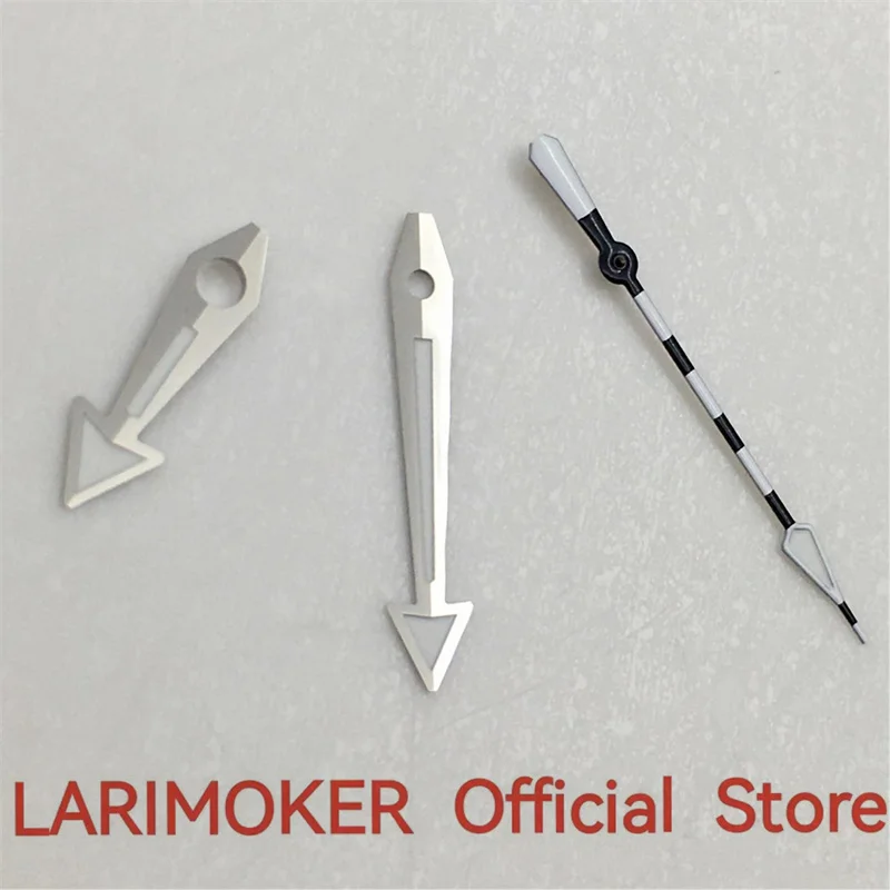 LARIMOKER 8mm * 13mm * 13,5mm Silber Uhr Zeiger Mit Grün Leucht Fit Für NH35 Automatische Bewegung uhr Zubehör Uhr Teil – Detail 10