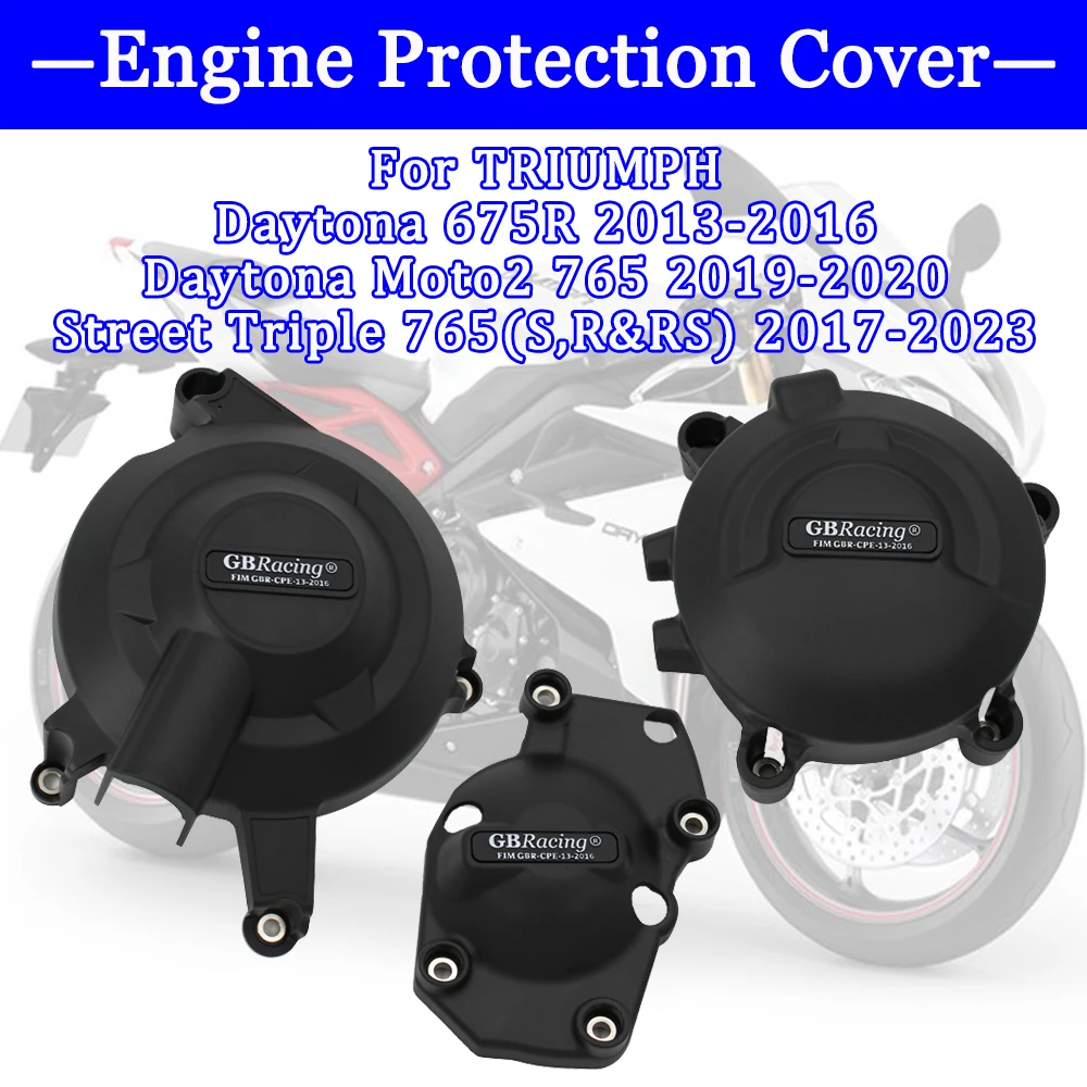 

For TRIUMPH Daytona 675R 2013-2016 Daytona Moto2 765 2019-2020 Street Triple 765(S,R&RS) 2017-2023 GB Racing Engine Protection