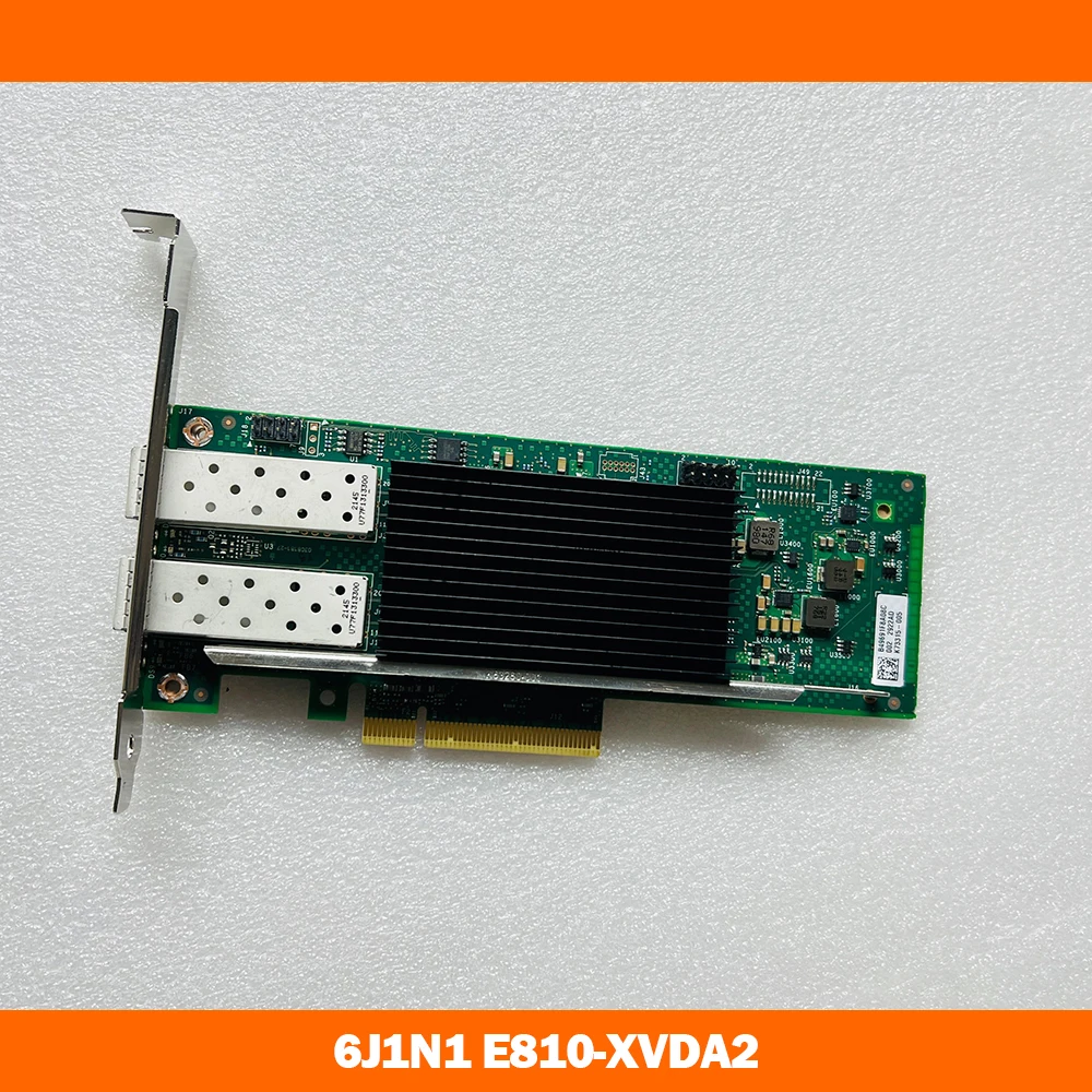For Dell Dual Port 25Gb 10 Gigabit Ethernet Network Card 6J1N1 E810 XVDA2