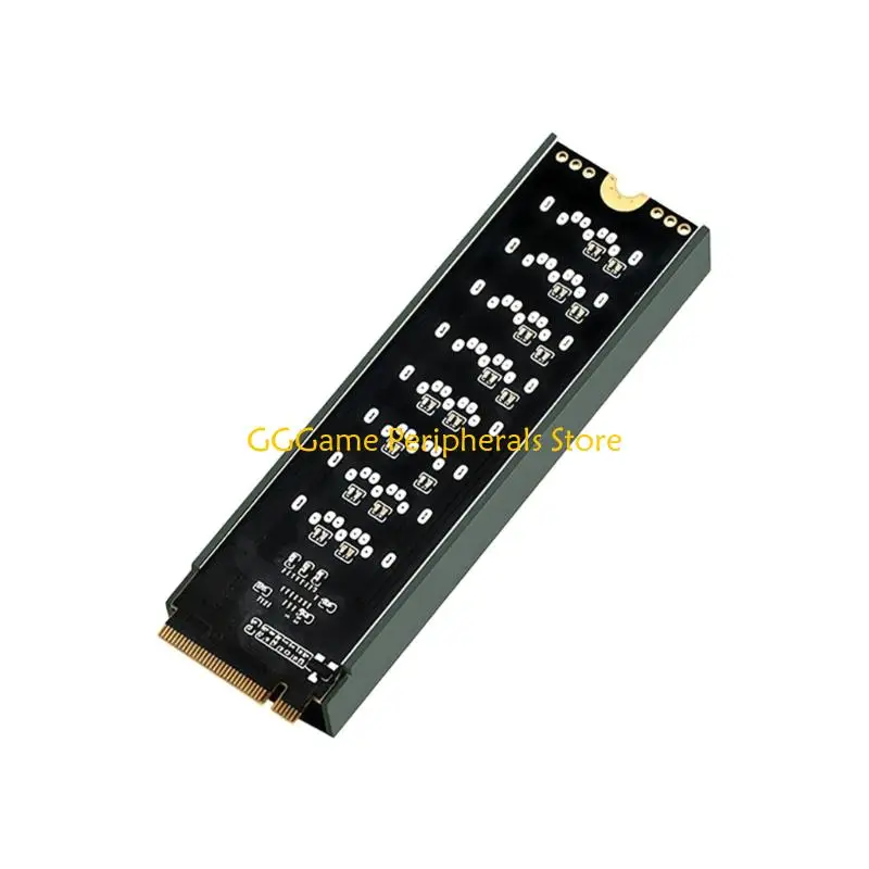 8포트 및 6Gbps 데이터 전송 기능을 갖춘 U55B 알루미늄 케이스 M.2 PCIe SATA3 확장 카드