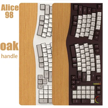 Alice98 기계식 키보드 핸들 레스트, 인체 공학적 손목 및 핸드 레스트, 오크 소재
