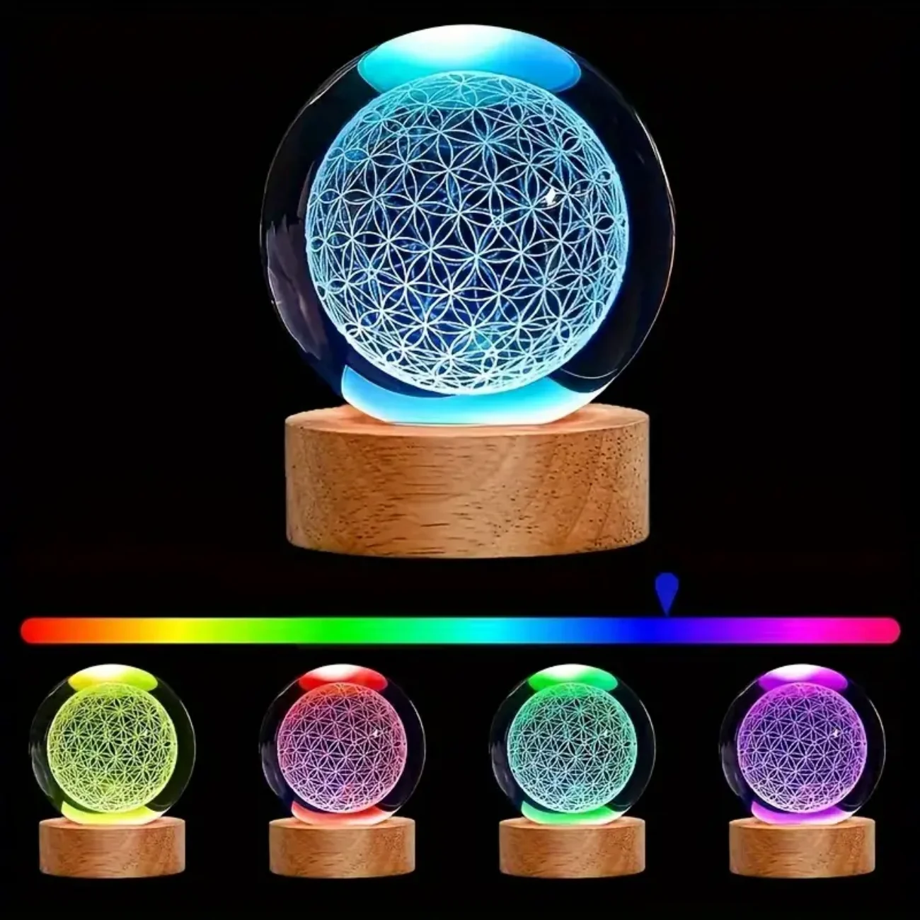 The Flower of Life Crystal Sphere – Light of Infinite Pattern 6