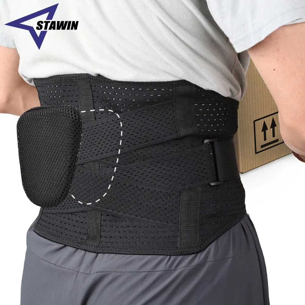 

Back Brace for Lower Back Pain - Immediate Relief From Sciatica, Herniated Disc, Scoliosis - Breathable with Lumbar Support Pad