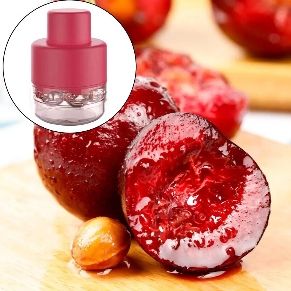 

Quick Fruit Core Remover Portable Cherry Pitter Corer 7 Holes Heavy Duty Fruit Core Remover Tool for Kitchen Quick Pit Removal