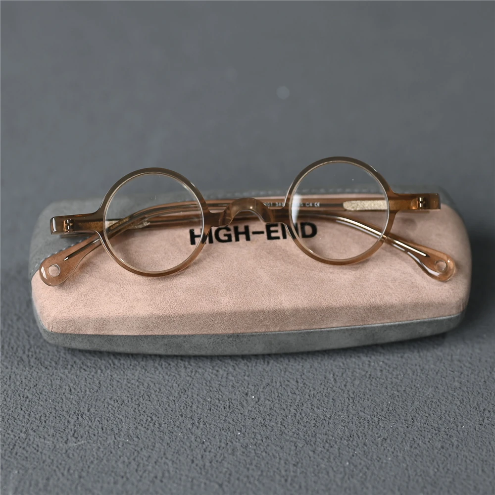 Cubojue Women's Full Rim Round Acetate Eyeglasses