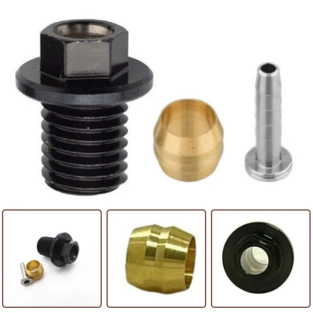 Rennrad Hydraulische Bremse Olive Kopf Öl Nadel Einsatz Anschluss Mutter Kit Für Shimano BH90 Fahrrad Zubehör – Detail 1