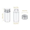 5pieces 5ml/6ml/7ml/10ml/14ml/18ml/20ml/25ml/30ml Glass Bottles with Aluminium Lids Small Mini Glass Jars 8 Sizes U-pick 4