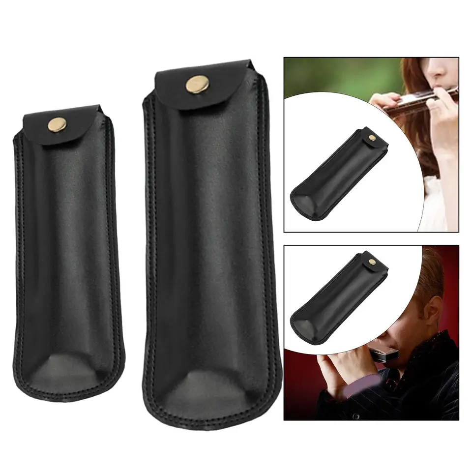 小物入れ harmonica case Amazon.com: Harmonica Cases Storage Case PU Leather Black