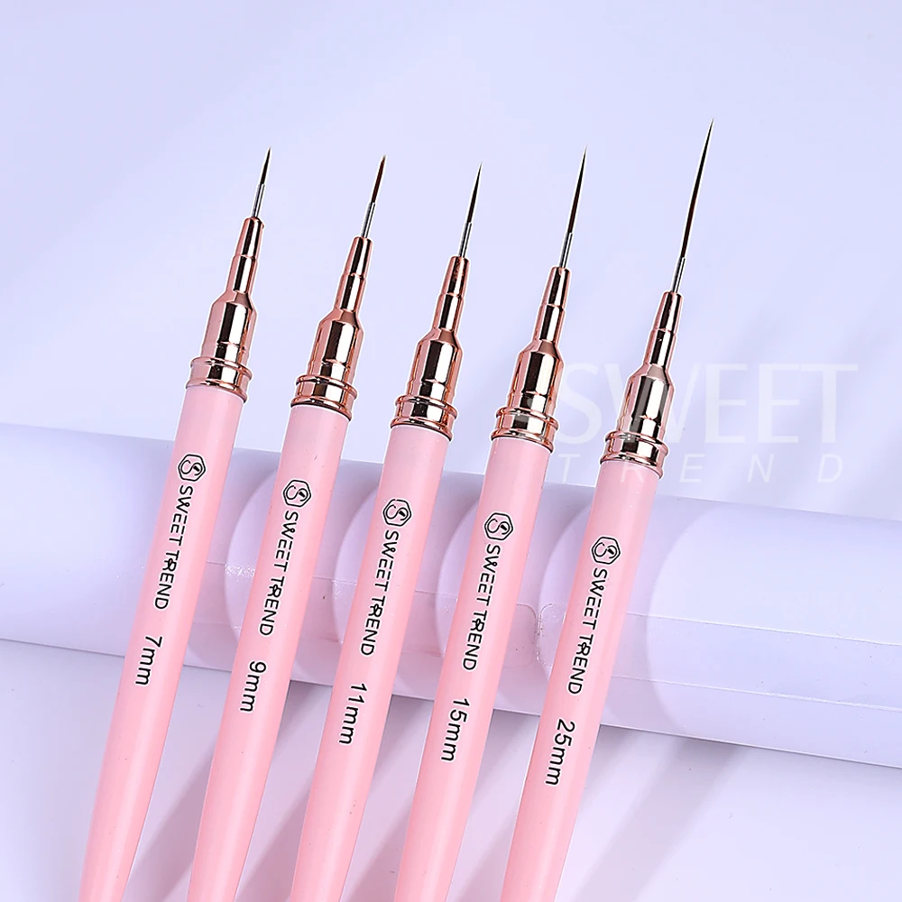 3/5/9pcs Nail Liner Brush Set for Nail Art Painting French Stripe Line Drawing Pen UV Gel Nail Tip Brushes Kits Manicure Tools