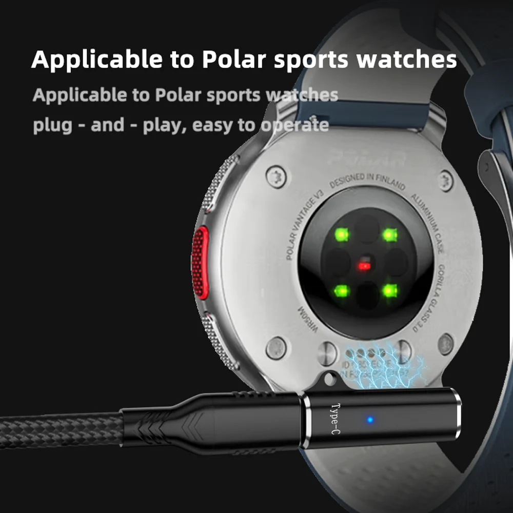 Universal Smartwatch Type C Charging Dock and Adapter - Elegant Charger Accessory