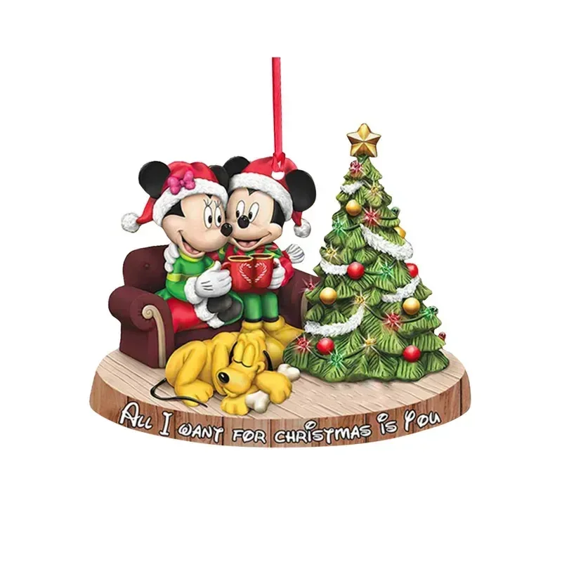 

Disney Christmas Toys 2d Gure Mickey Minnie Mouse Xmas Tree Decoration Hanging Ornament Home Christmas Party Decor Children Gift