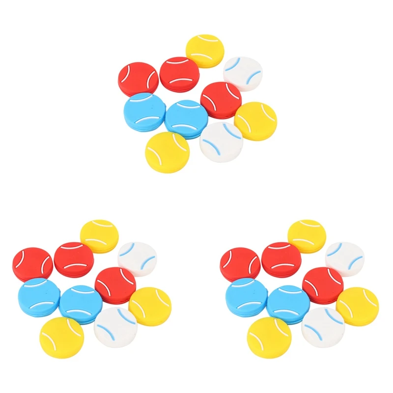 

ELOS-30PCS Tennis Racket Vibration Dampeners Tennis Shape Tennis Racquet Shock Absorbers Tennis Racket Strings Dampers