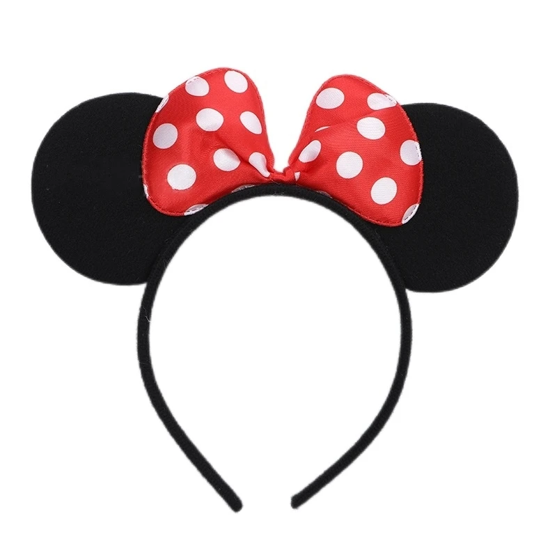 Boys Baby Girls Birthday Bows Knot Accessories Minnie Hairbands Party Sequin Hair Favors Mom Lovely Ears Kids Mickey Headbands