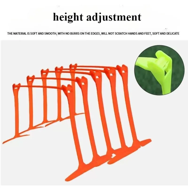 3pcs Hurdling Football Training Hurdling Multi-function hurdling three-gear adjustable folding portable airplane hurdling
