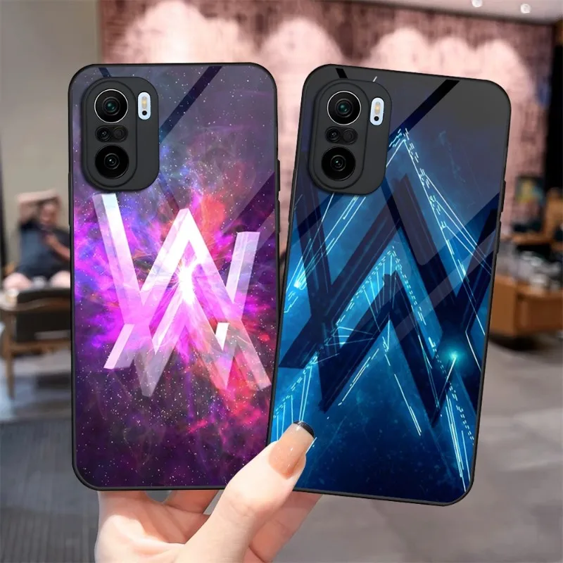 Custodia Per Telefono Alan Walker In Vetro Per Xiaomi Pocof3 11 11T 12X 10 12Pro Lite Redmi Note 10 9 8 Pro 9T 9A Pocox3Pro Cover
