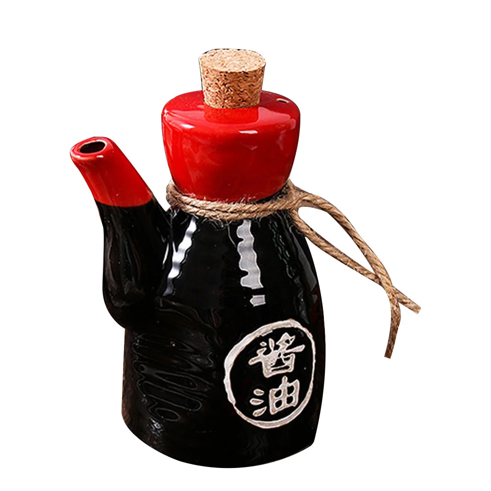 

Japanese Ceramic Mini Seasoning Bottle Oil Pot Spice Bottle Soy Sauce Vinegar Bottle Dispenser Kitchen Supplies