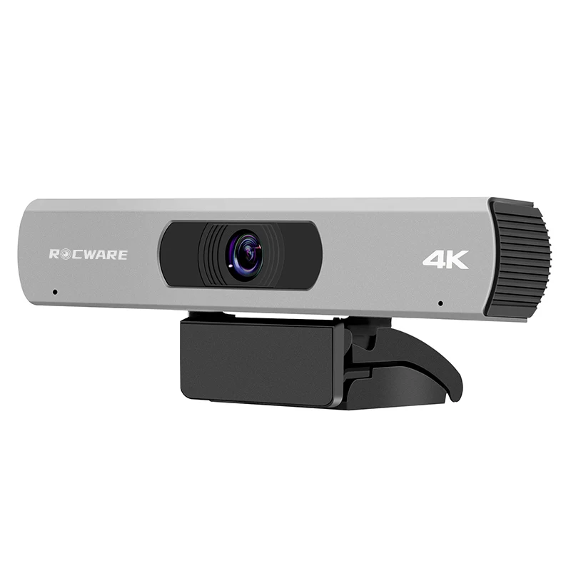 

ROCWARE RC17 Hd 4K Webcam with Microphone AI tracking for Desktop Laptop Computer Meeting Streaming Web Camera Usb