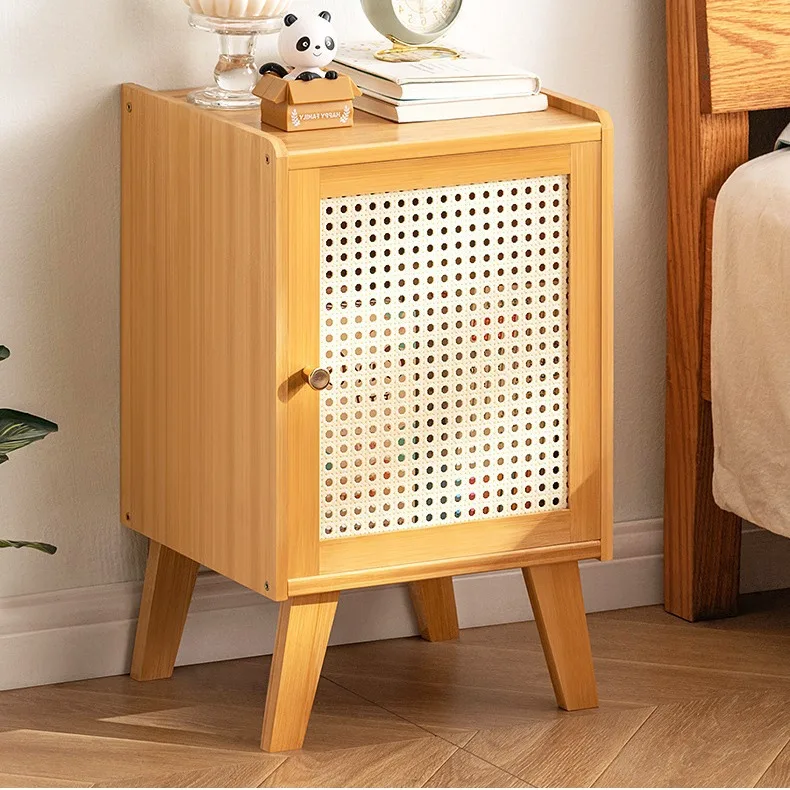 Nightstand Bedroom Multi-functional Small Storage Cabinet Bedside Shelf