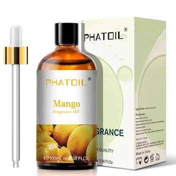 PHATOIL 100ML Coconut Peach Blueberry Mango Fragrance Oil Apple Banana Grape Lemon Aroma Oil for Oil Diffuser Soap Candle Making 2