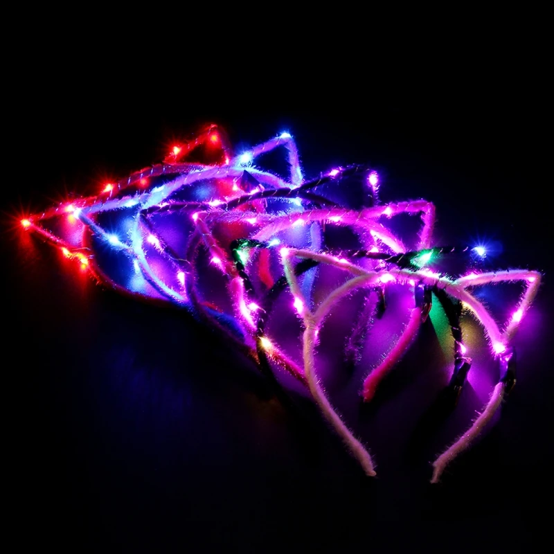 

A2ES LED Ear Headband for Adult Music Concerts Hair Hoop Halloween Hair Decor