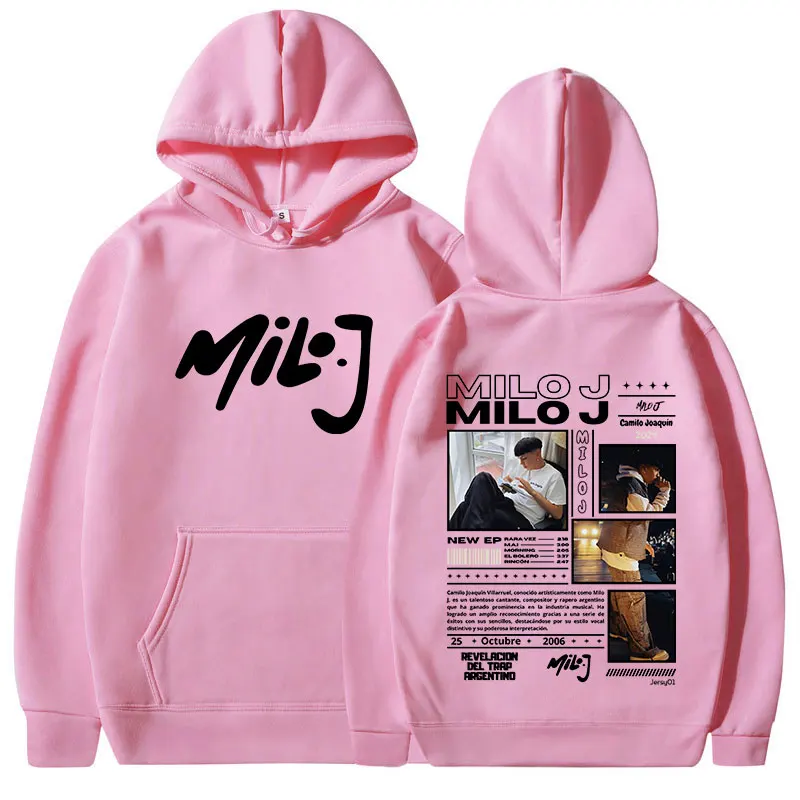 Rapper Milo J 111 Album Merch Hoodies Men Women Clothing Vintage Hip Hop Hooded Sweatshirt Casual Oversized Pullovers Fans Gift 4