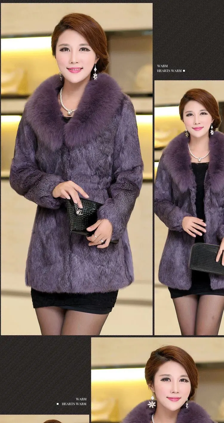 Top Quality M-6XL Oversize Jacket Chic and Elegant Women Fuax Fur Coat Very Warm Windproof Faux Mink Fur Mom V-neck Outfit