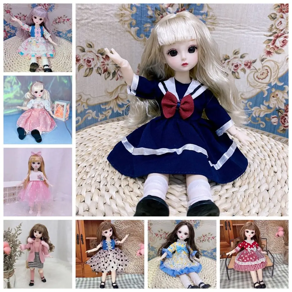 Puppenprinzessinkleid für 30 cm 1/6 BJD Puppe Prinzessinnenkleid 21 abnehmbare Gelenke Puppenzubehör DIY Puppenkleider Rock Outfit – Detail 1