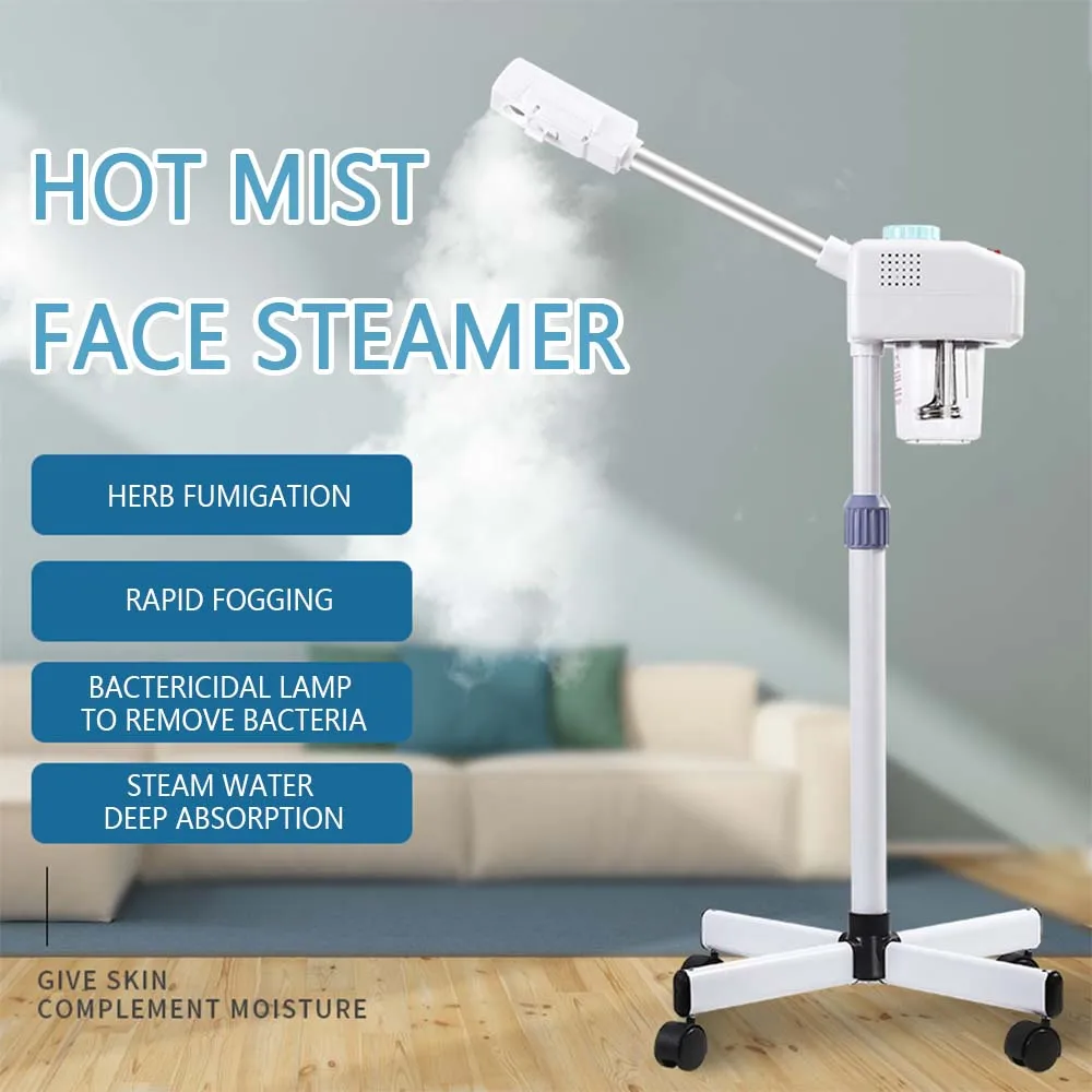 Hot Facial Steamer Spray Face Moisturizer Vaporizzatore Mist Machine Pore Deep Clean Skin Care Spa Ozone Ion Sparyer Chinese Herbal