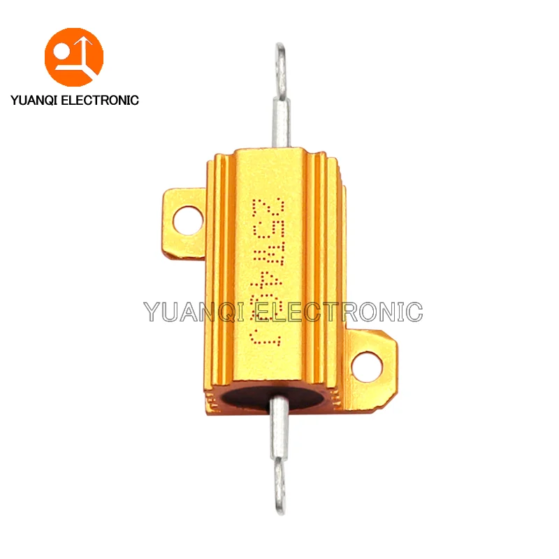 25W RX24 Aluminum Power Metal Shell Case Wirewound Resistor 0.01R-30K 0.05R 0.15R 1R 2R 4R 5R 6R 8R 10R 50R 250R 500R 1K ohm wirewound resistor