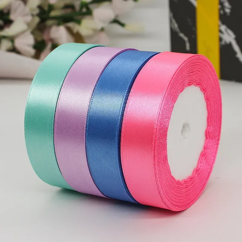 Satin Ribbon Roll for Home Decor, Wedding, and Gift Wrapping - 22 Meters