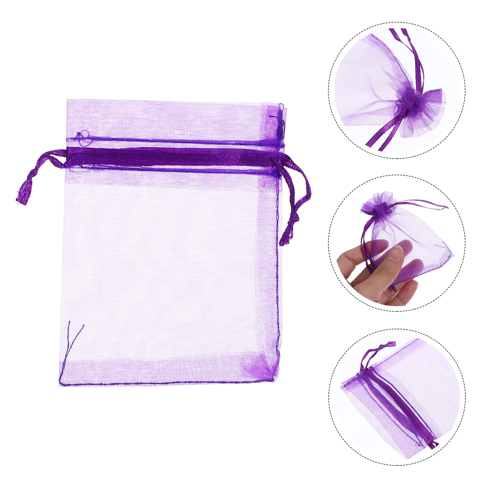 100 Pcs Dried Flowers Drawstring Bag Lavender Empty Fragrance Bags 900X700X010CM Spinning Sachets for Drawers